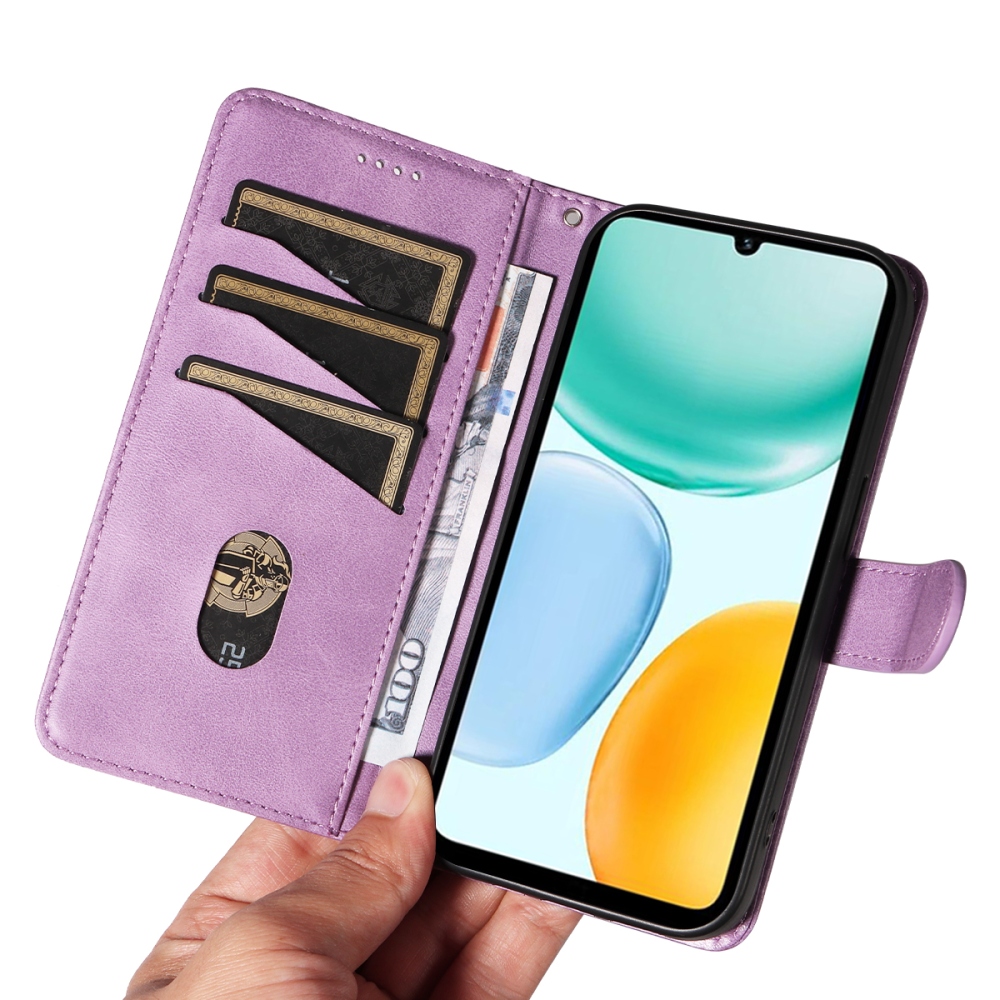 T-Shape knižkové puzdro na Honor X5c Plus - svetlofialové