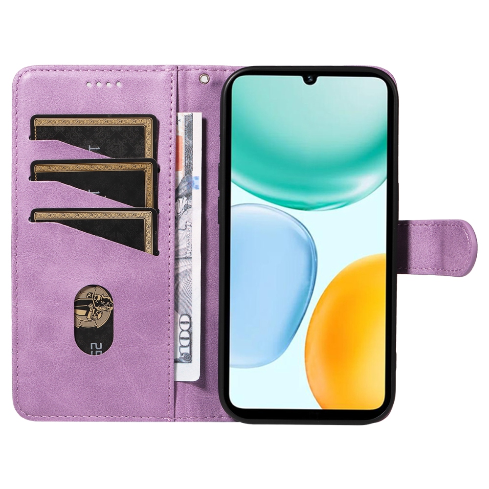 T-Shape knižkové puzdro na Honor X5c Plus - svetlofialové