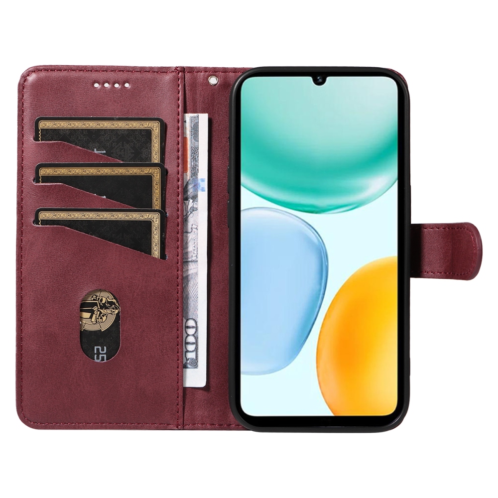 T-Shape knižkové puzdro na Honor X5c Plus - vínové