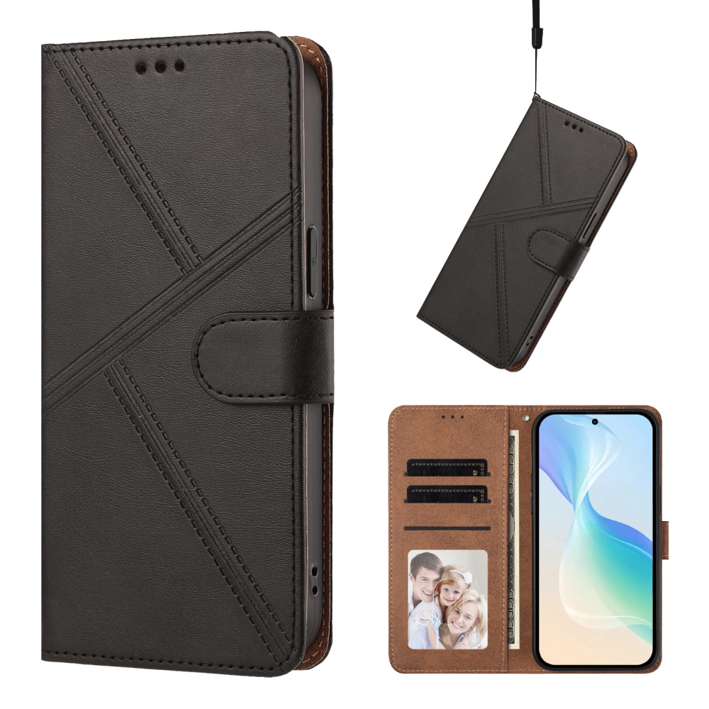T-Shape knižkové púzdro na mobil Xiaomi Redmi Note 17 Pro 5G - čierne