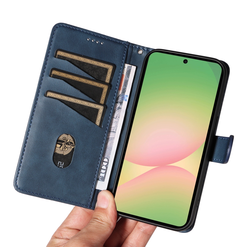 T-Shape knižkové púzdro na Samsung Galaxy A57 5G - modré