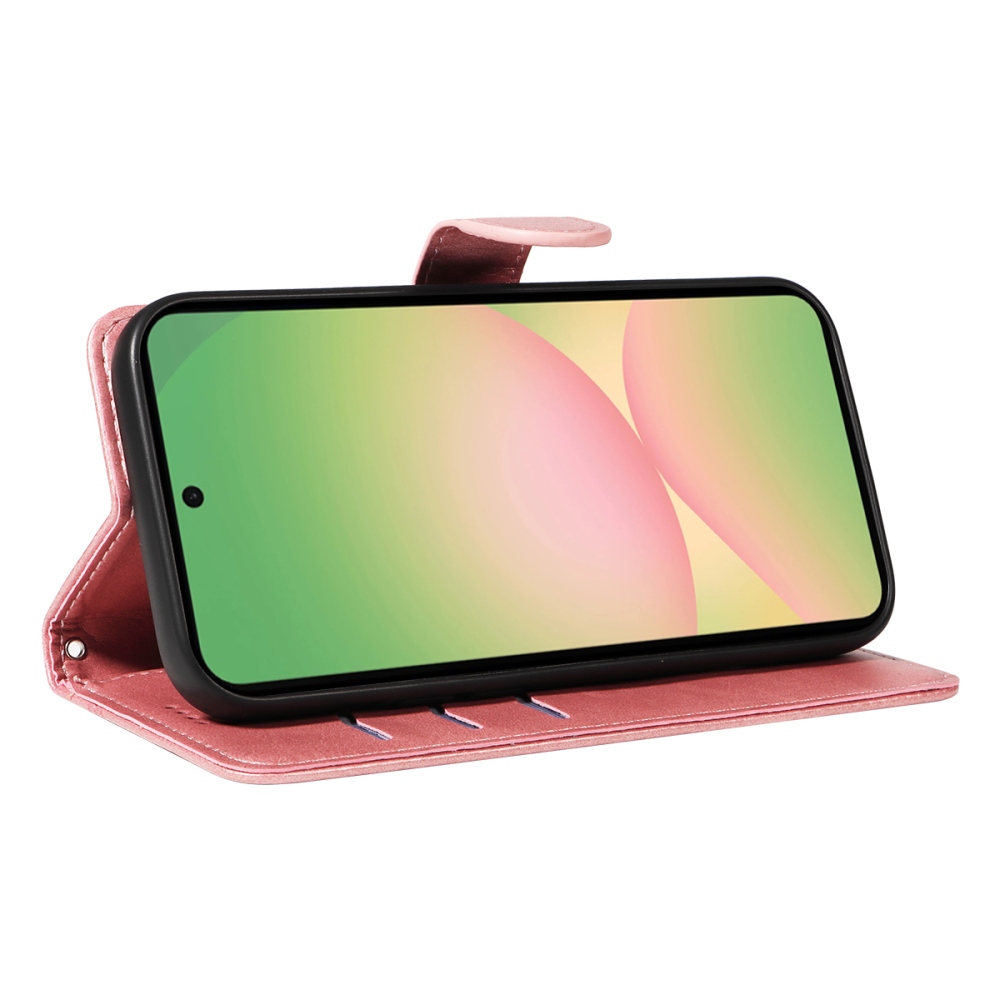 T-Shape knižkové púzdro na Samsung Galaxy A57 5G - ružovozlaté