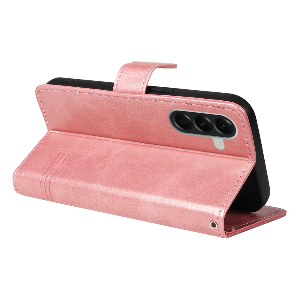 T-Shape knižkové púzdro na Samsung Galaxy A57 5G - ružovozlaté