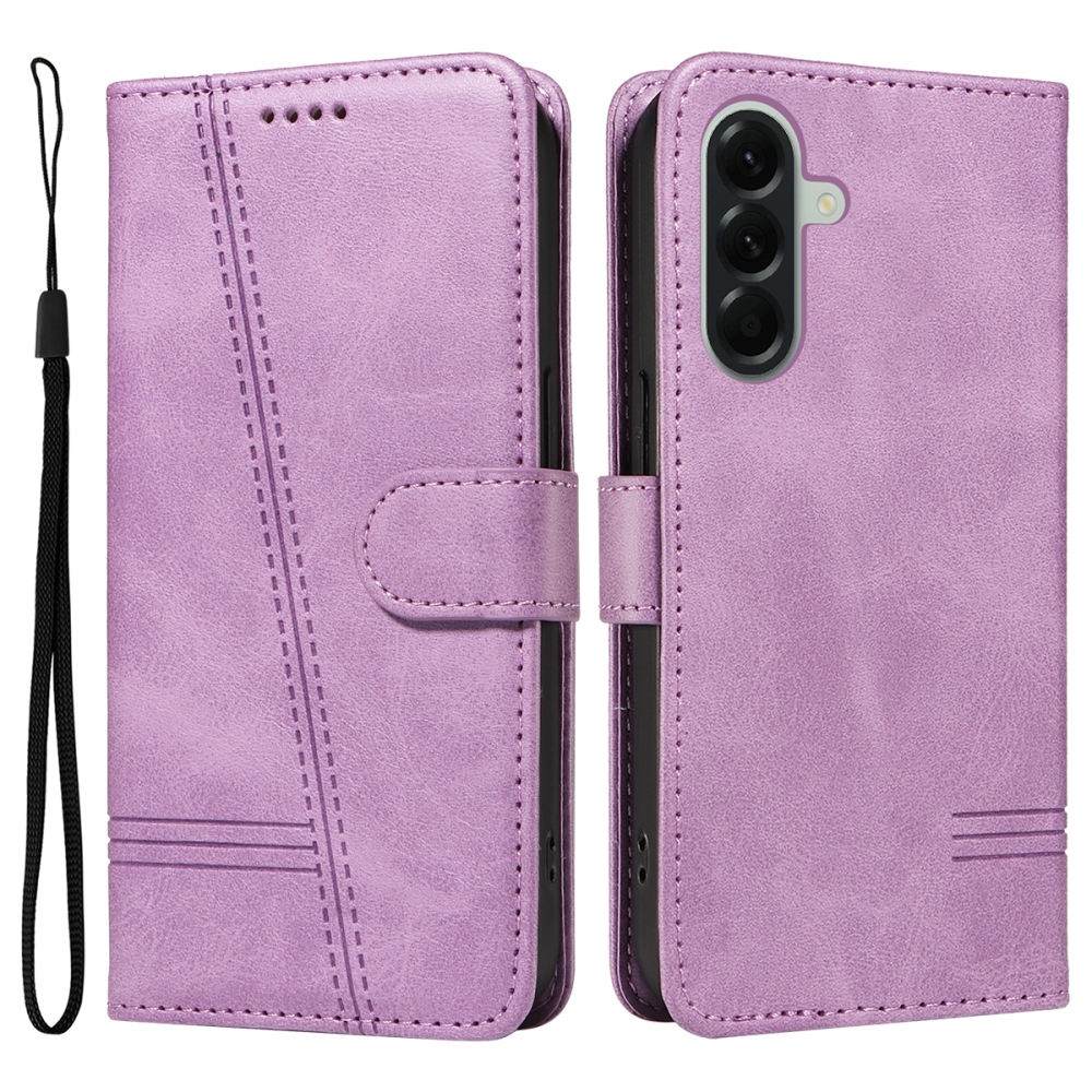 T-Shape knižkové púzdro na Samsung Galaxy A57 5G - svetlofialové