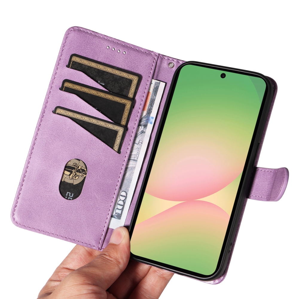 T-Shape knižkové púzdro na Samsung Galaxy A57 5G - svetlofialové