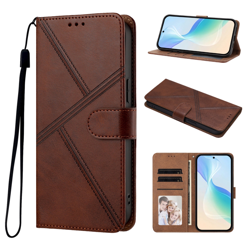 T-Shape knižkové púzdro na Xiaomi Redmi Note 17 Pro Max 5G - hnedé