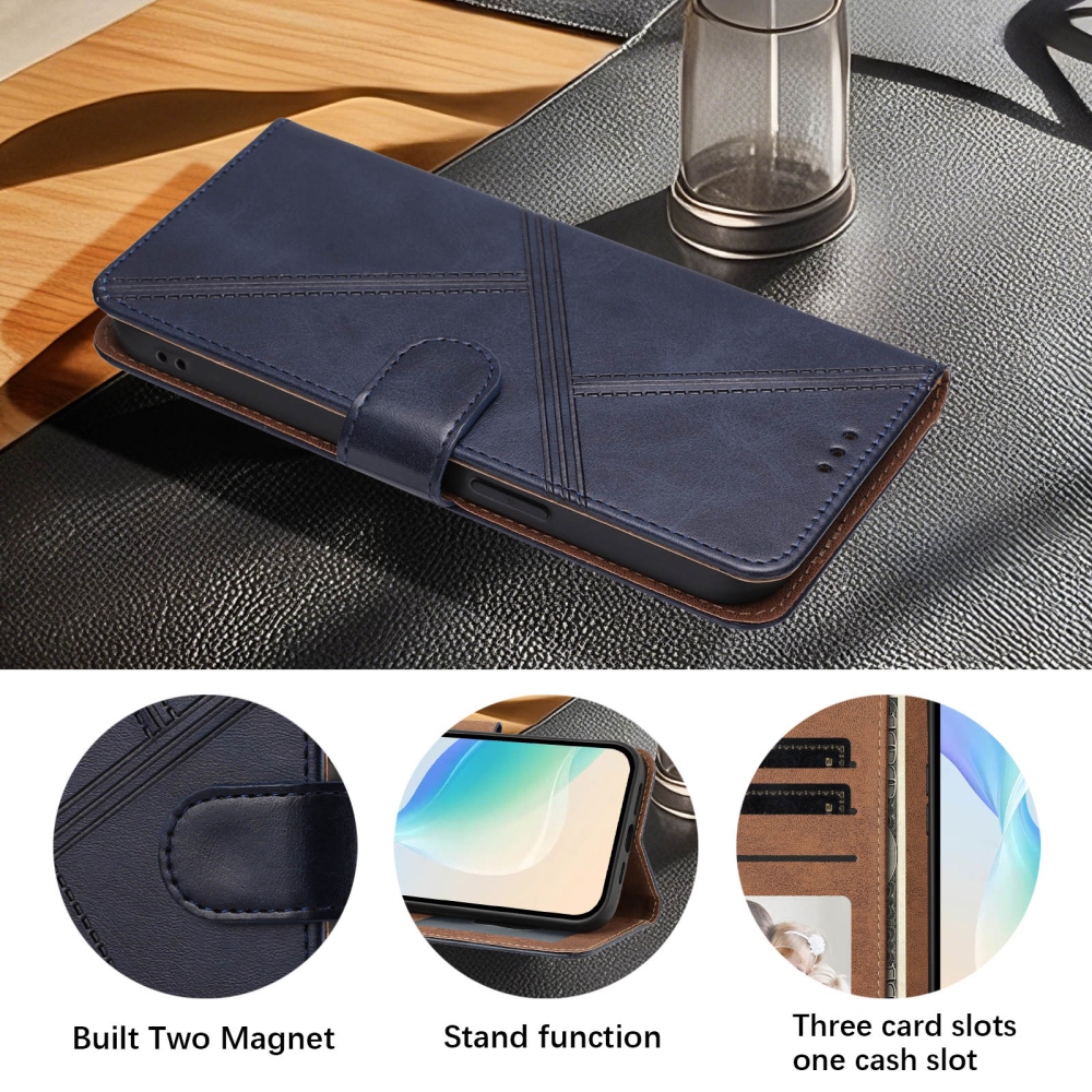 T-Shape knižkové púzdro na Xiaomi Redmi Note 17 Pro Max 5G - modré
