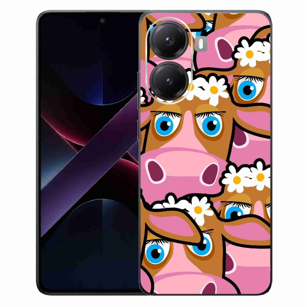Gélový kryt mmCase na Xiaomi Poco X7 Pro 5G - kreslené kravičky