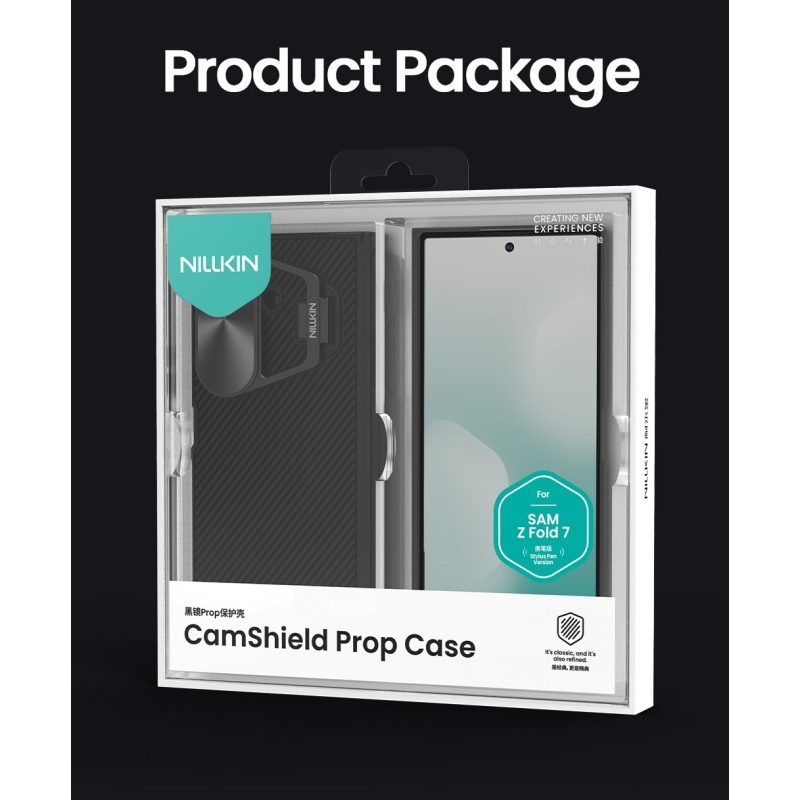 Nillkin CamShield Prop Pen Slot Back Cover pre Samsung Galaxy Z Fold 7 Black