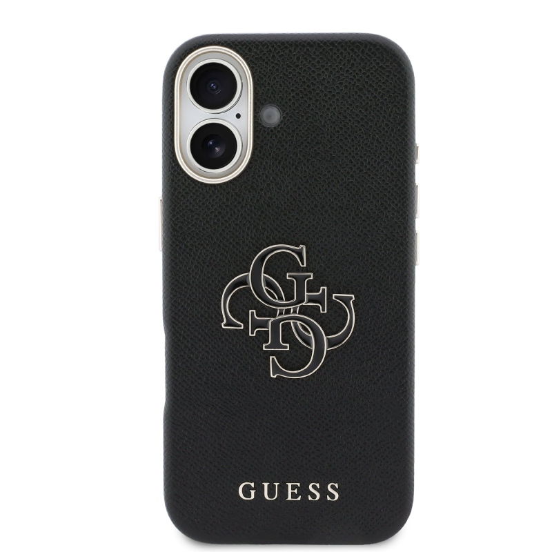 Zadný kryt s logom Guess PU Resin pre iPhone 17 Black