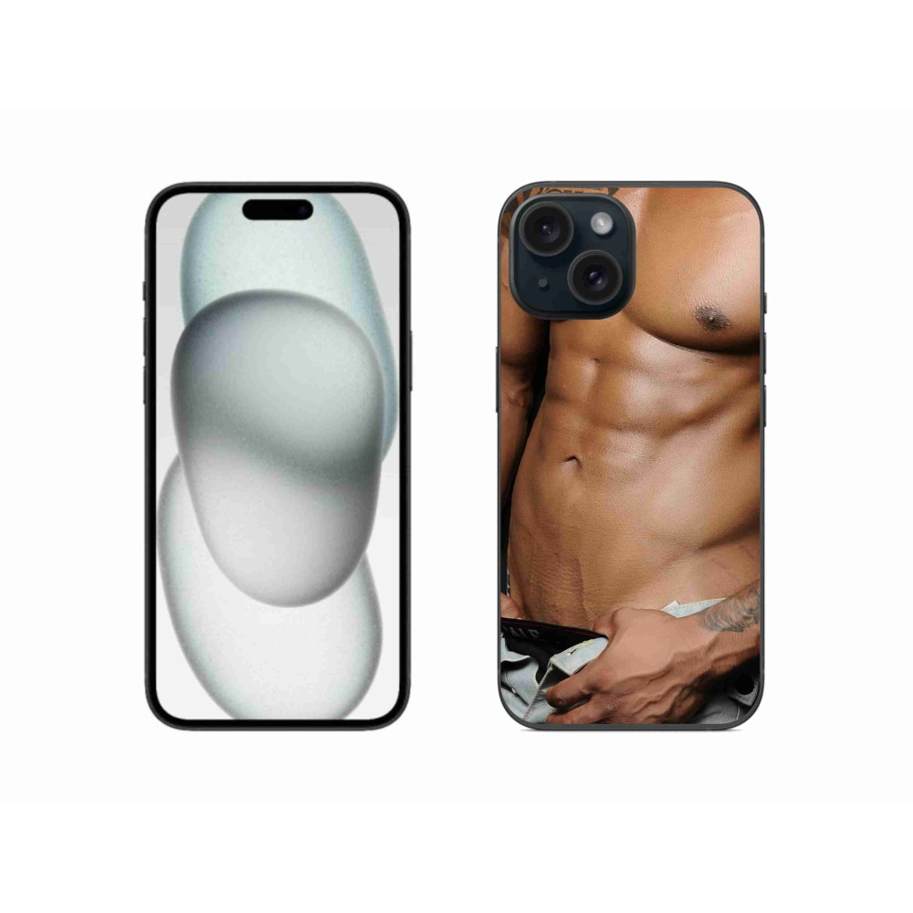 Gélový kryt mmCase na iPhone 15 - sexy muž