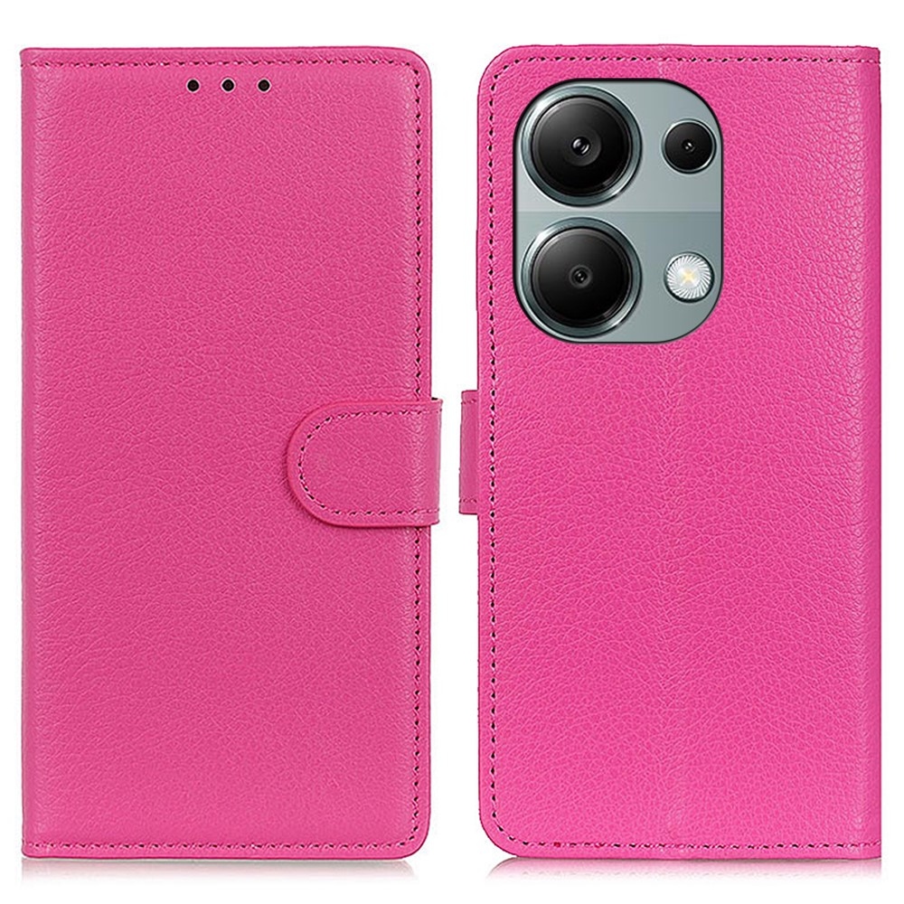 Litchie knižkové púzdro na Xiaomi Redmi Note 13 - rose