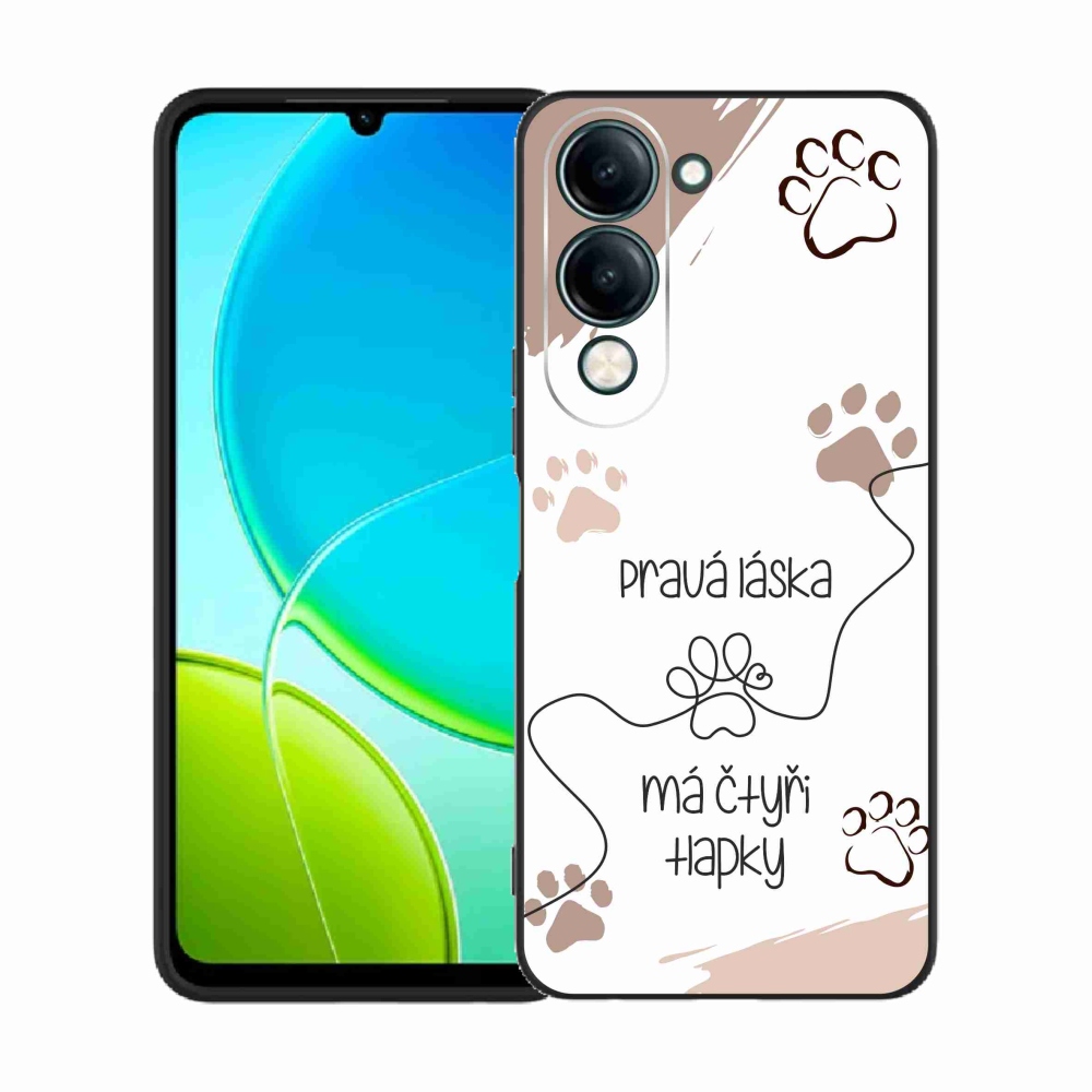 Gélový kryt mmCase na Vivo Y29s 5G - psí motív 1 biele pozadie