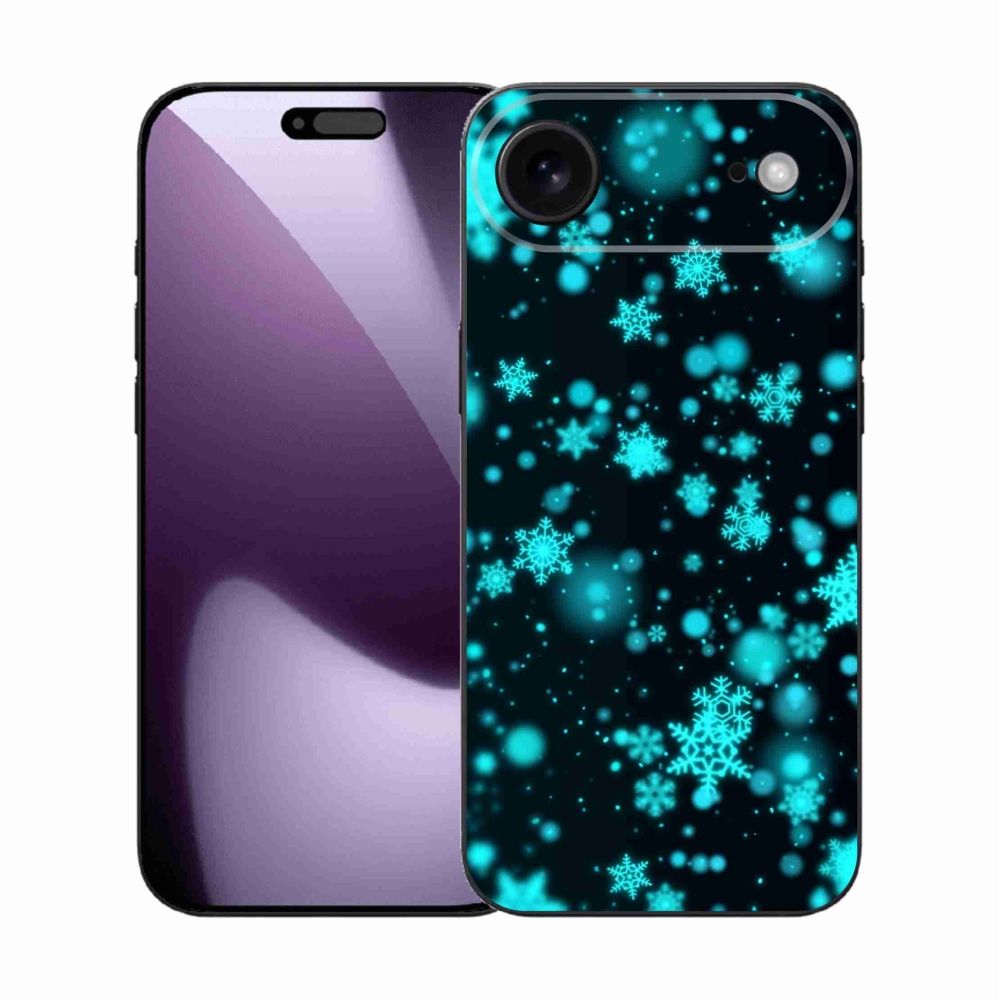 Gélový kryt mmCase na iPhone 17 Air - snehové vločky 1