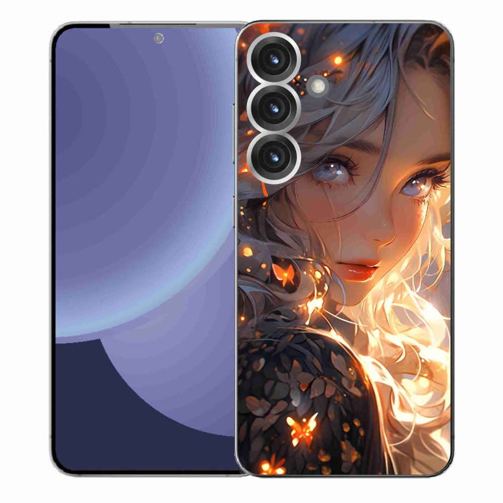 Gélový kryt mmCase na Samsung Galaxy S25+ - dievča a motýle