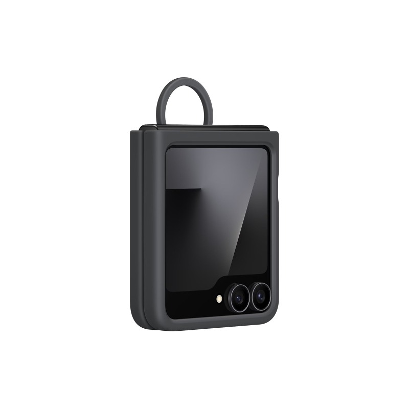 EF-PF741TBE Samsung Silikónový kryt s krúžkom pre Galaxy Z Flip 7 FE Black