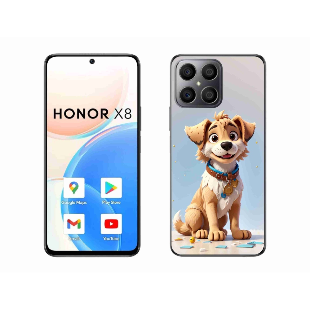 Gélový kryt mmCase na Honor X8 - kreslené šteňa