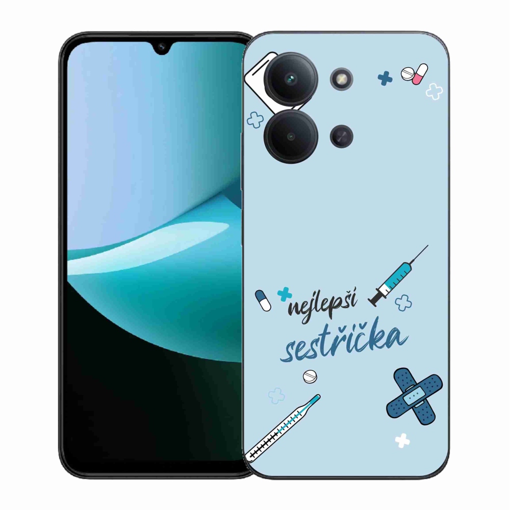 Gélový kryt mmCase na Xiaomi Redmi 15C 4G (171mm)/Poco C85 4G (171mm) - najlepšia sestrička modré pozadie