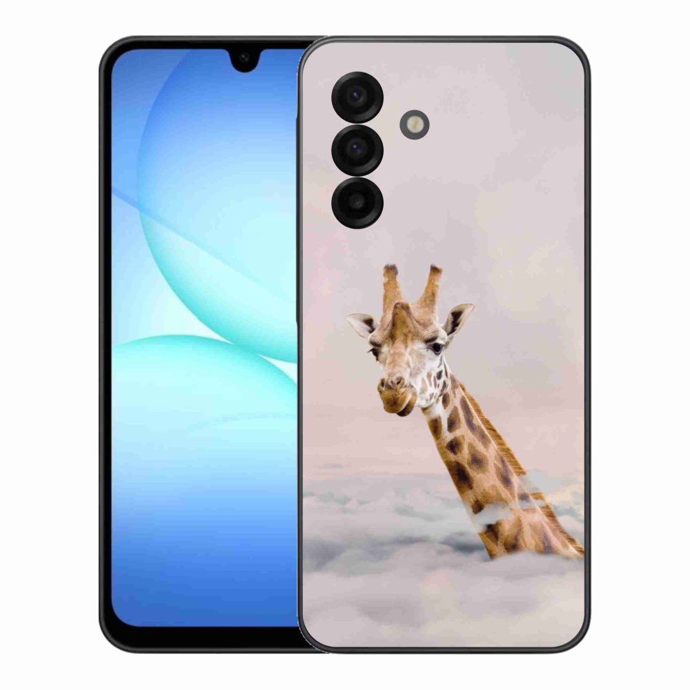 Gélový kryt mmCase na Samsung Galaxy A17 5G - žirafa v oblakoch