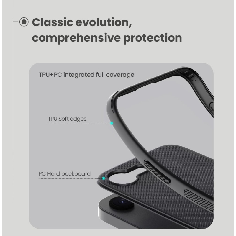 Nillkin Super Frosted PRO Zadný Kryt pre Apple iPhone 16e Black