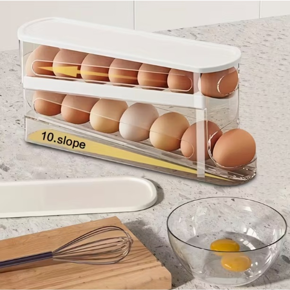 Dvojposchodový organizér na vajíčka do chladničky