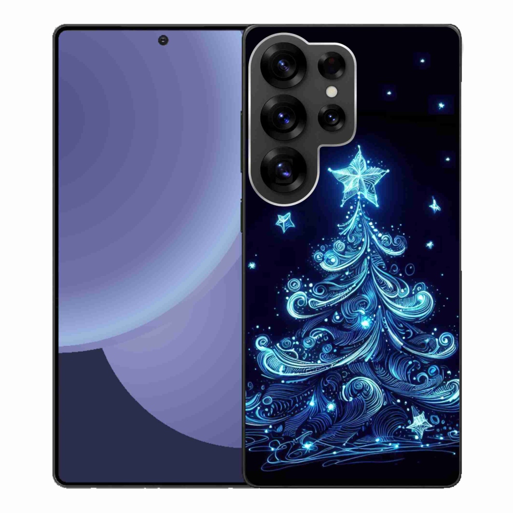 Gélový kryt mmCase na Samsung Galaxy S25 Ultra - neónový vianočný stromček 4