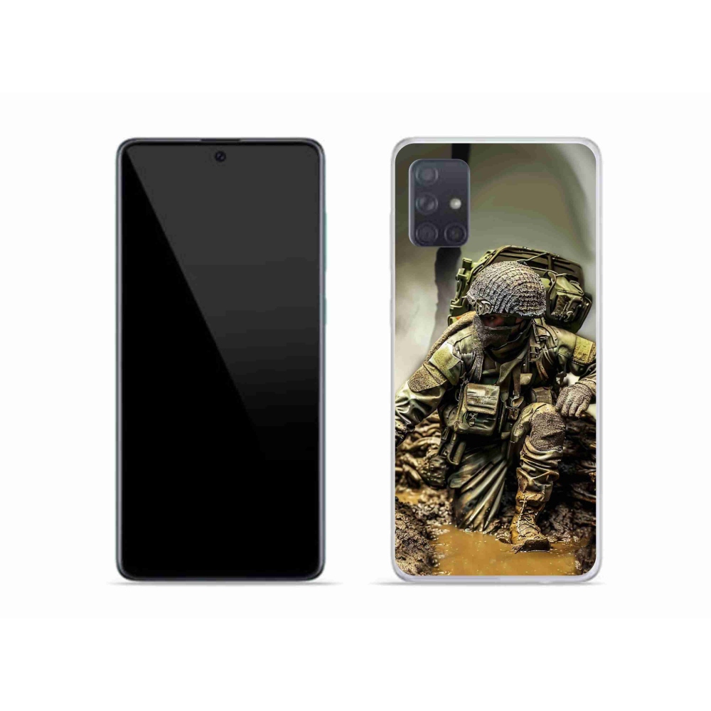 Gélový kryt mmCase na Samsung Galaxy A51 - vojak