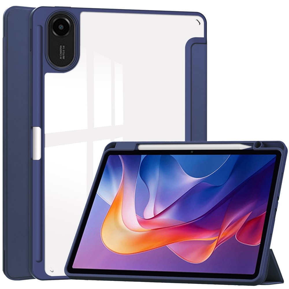 Case chytré zatváracie púzdro na tablet Xiaomi Redmi Pad 2 - tmavomodré