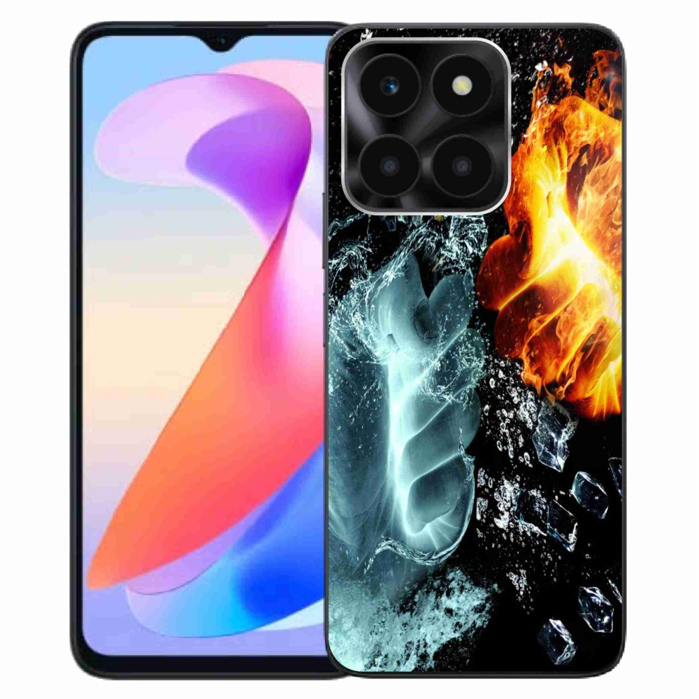 Gélový kryt mmCase na Honor X6a - voda a oheň