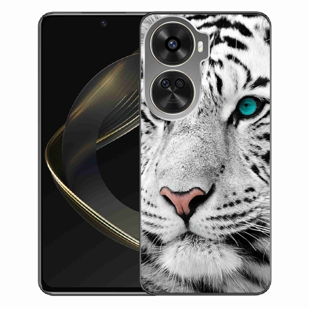 Gélový kryt mmCase na Huawei Nova 12 SE - biely tiger