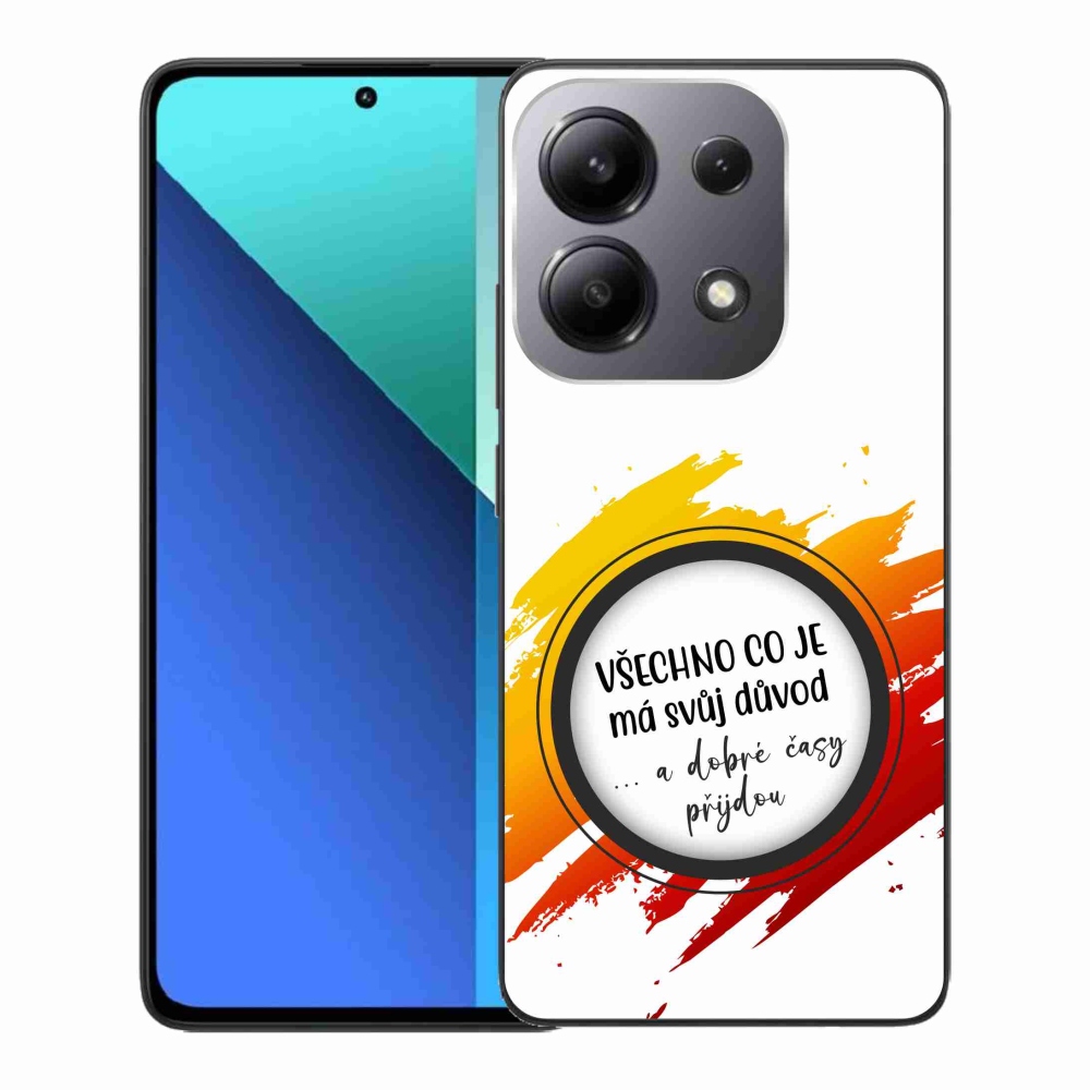 Gélový kryt mmCase na Xiaomi Redmi Note 13 - citát 3 biele pozadie