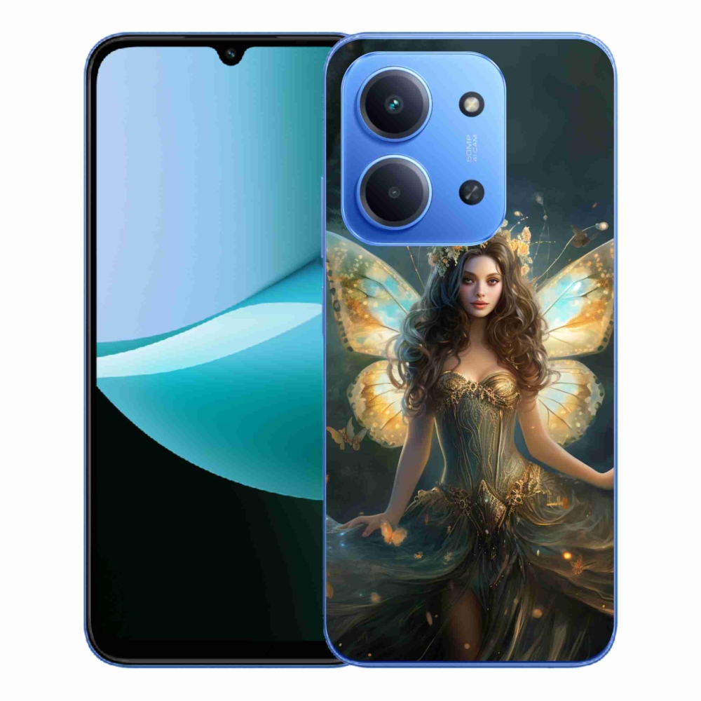 Gélový kryt mmCase na Xiaomi Redmi 15C 4G/5G (173mm) - motýlia žena