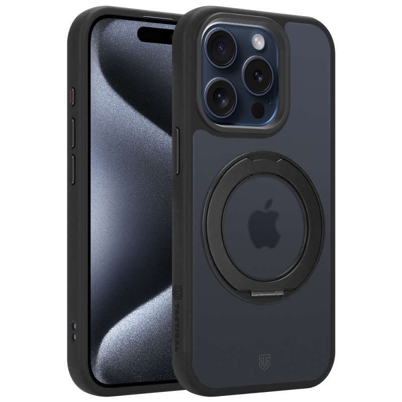 Tactical MagForce Hyperstand – puzdro pre Apple iPhone 15 Pro v farbe Asphalt