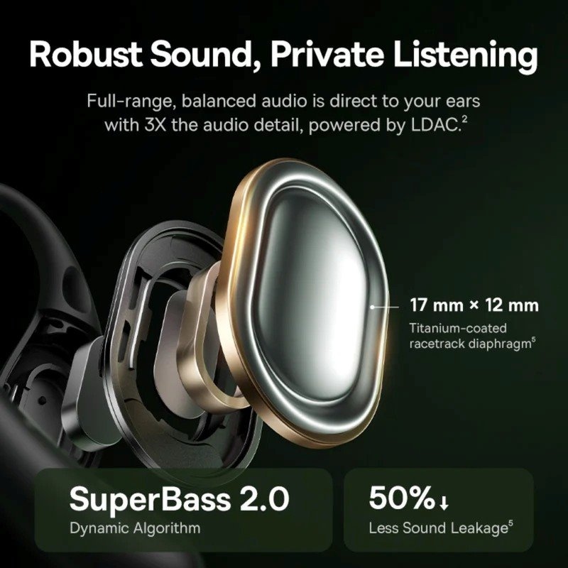 Bezdrôtové slúchadlá Baseus Bass BF1 Pro Eli Sport 2 v čiernej farbe Cosmic Black