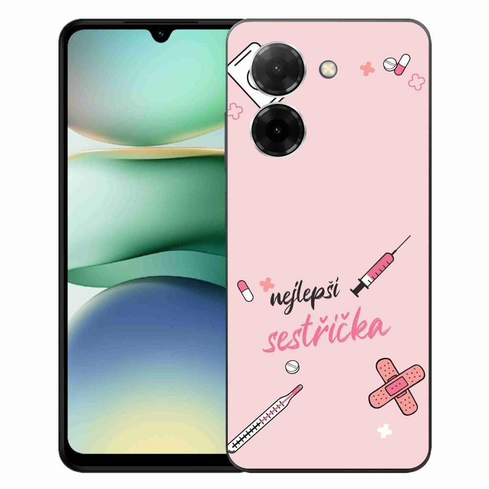 Gélový kryt mmCase na Xiaomi Redmi A5 - najlepšia sestrička ružové pozadie
