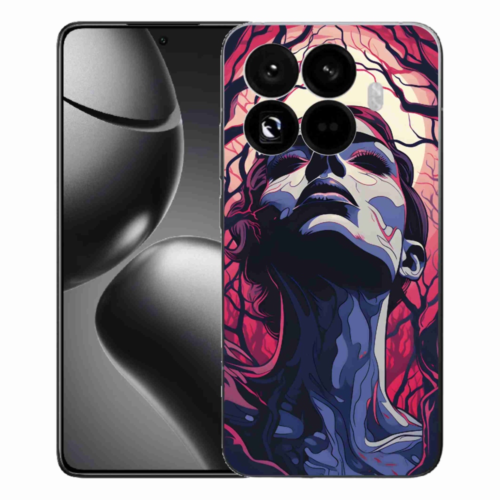 Gélový kryt mmCase na Xiaomi 15T Pro - abstraktná tvár