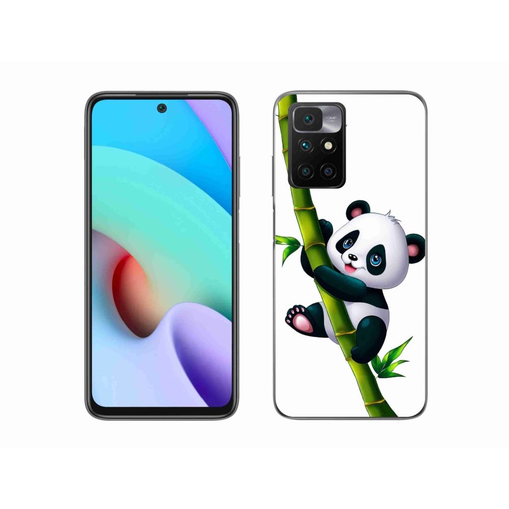 Gélový kryt mmCase na Xiaomi Redmi 10/Redmi 10 (2022) - panda na bambuse
