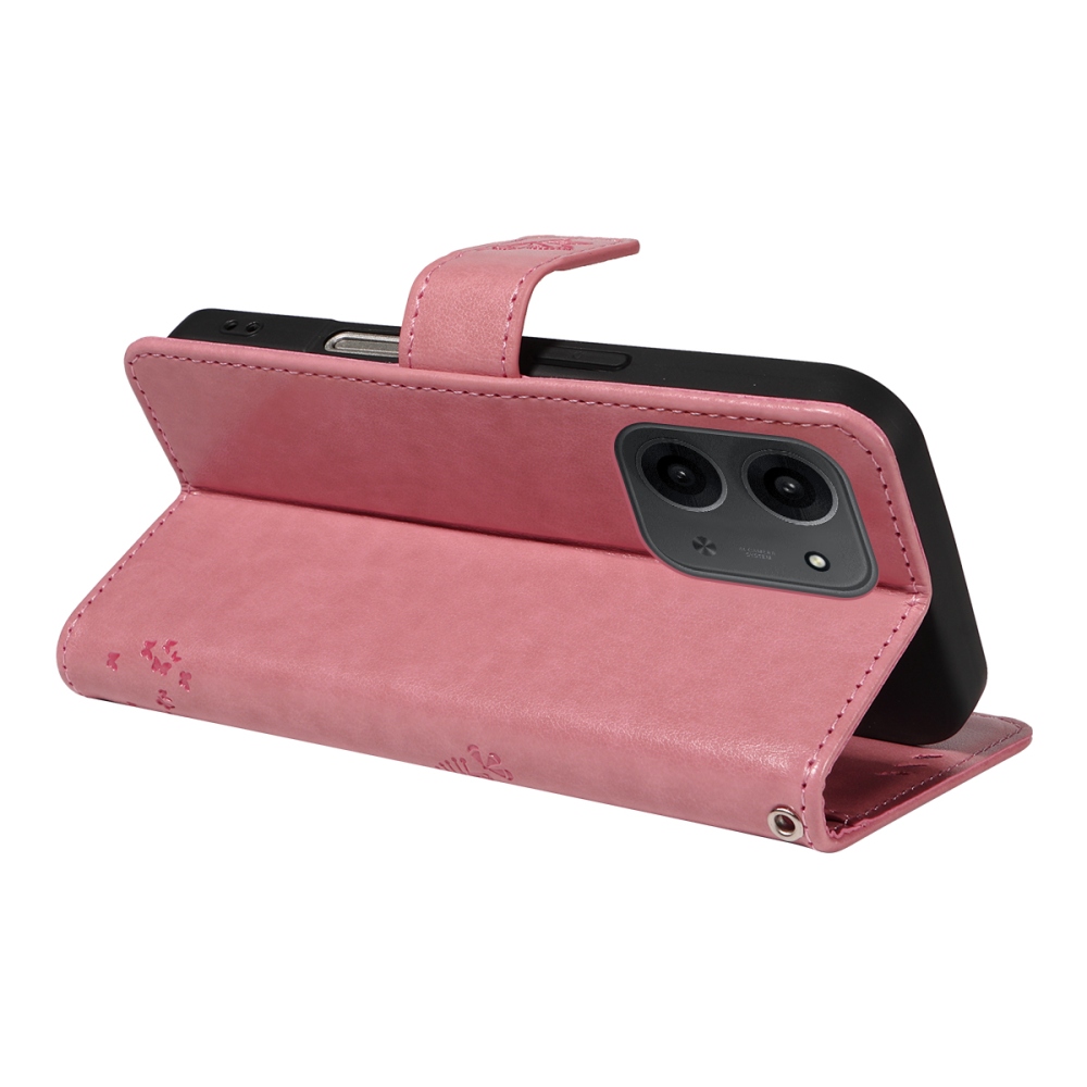 Trees knižkové púzdro na Xiaomi Redmi 15C 4G/5G (173mm) - ružové
