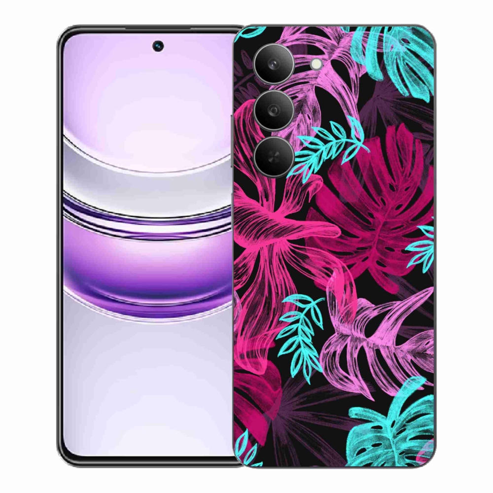 Gélový kryt mmCase na Realme 14x 5G - kvety 1