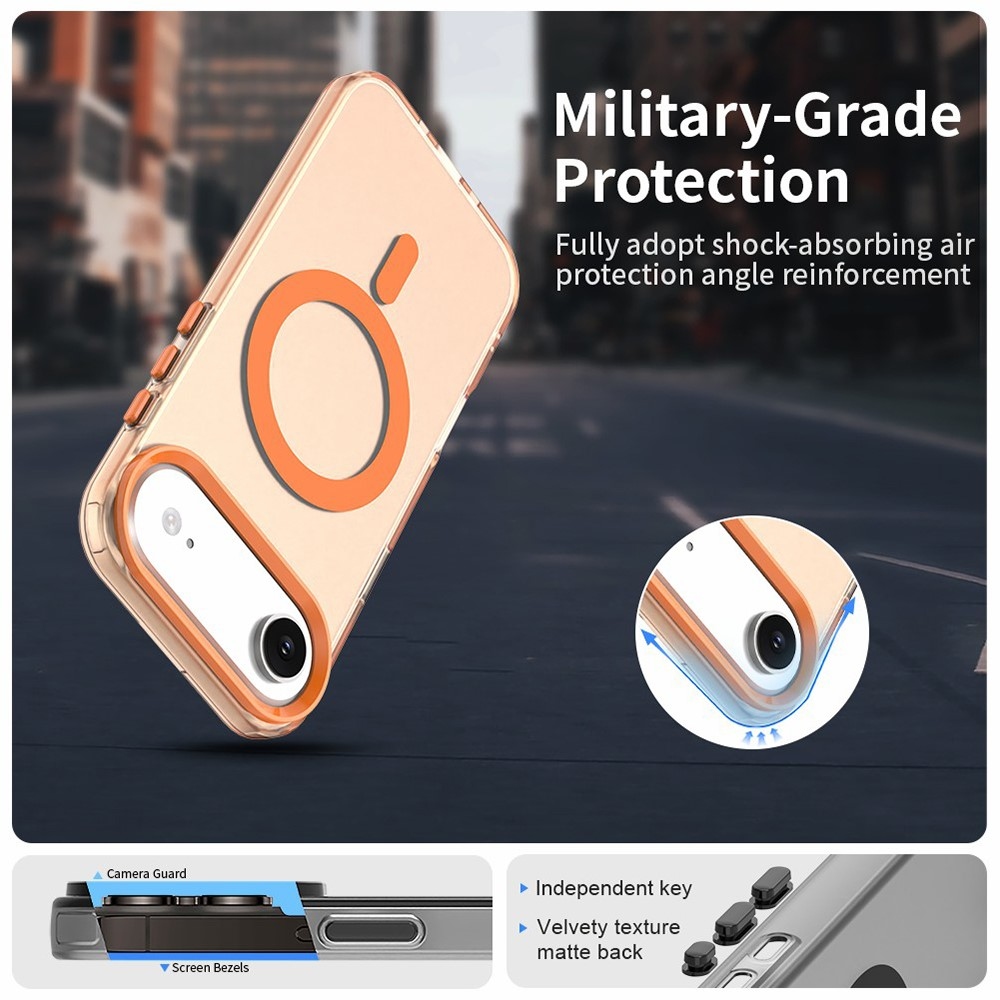 Candy gélový obal MagSafe pre iPhone 17 Air - oranžový