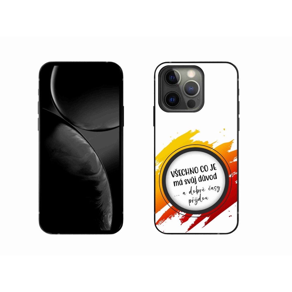 Gélový kryt mmCase na iPhone 13 Pro 6.1 - citát 3 biele pozadie