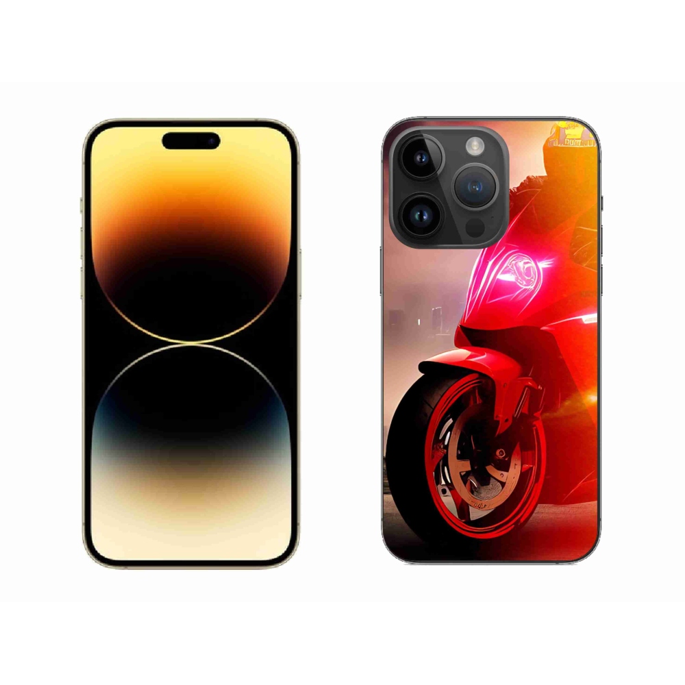 Gélový kryt mmCase na iPhone 14 Pro Max - motorka