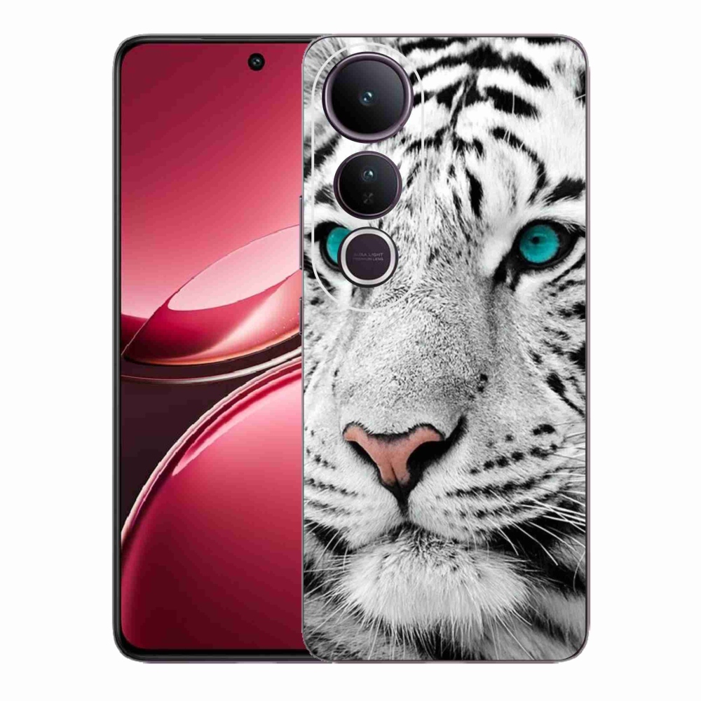 Gélový kryt mmCase na Vivo V50 Lite 4G/5G - biely tiger