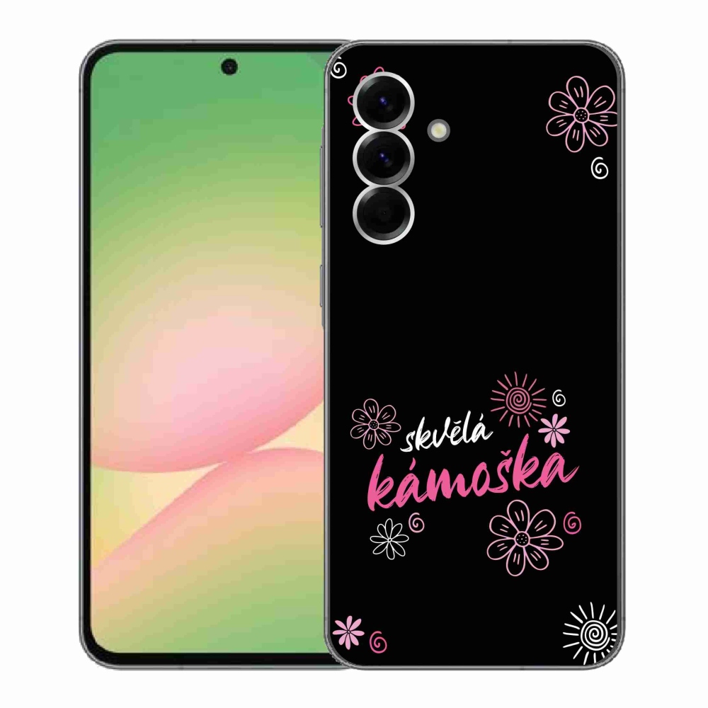 Gélový kryt mmCase na Samsung Galaxy A56 5G - skvelá kamoška čierne pozadie