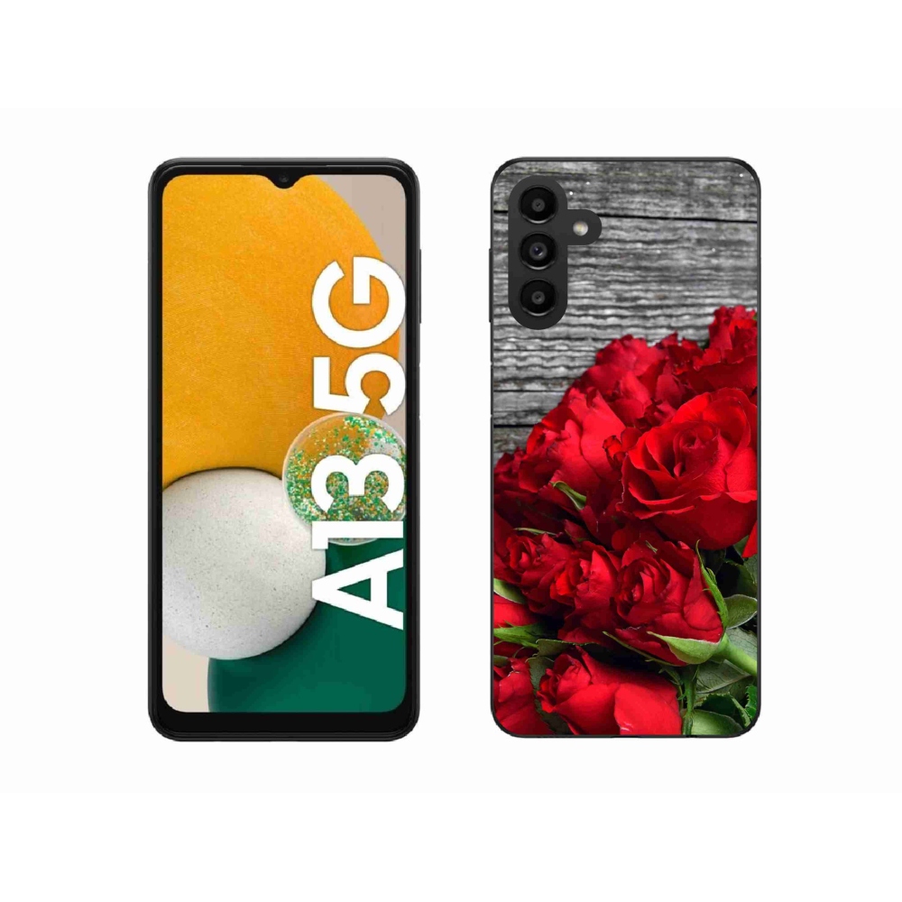 Gélový kryt mmCase na Samsung Galaxy A13 5G - červené ruže