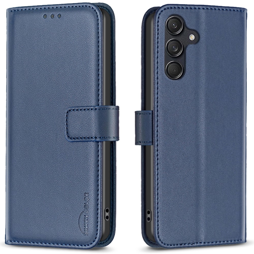 BNF knižkové púzdro na Samsung Galaxy M55 5G - modré