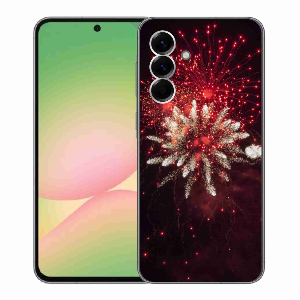 Gélový kryt mmCase na Samsung Galaxy A56 5G - ohňostroj