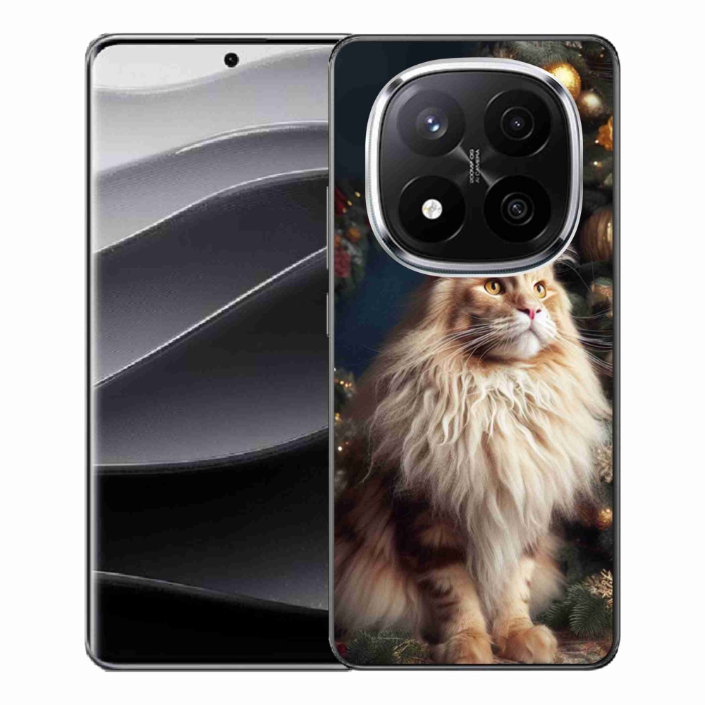 Gélový kryt mmCase na Xiaomi Redmi Note 14 Pro+ 5G - mačka pri stromčeku
