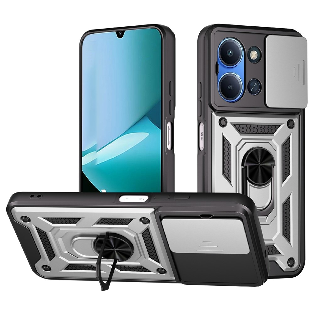 Slide odolný kryt na Xiaomi Redmi 15C 4G/5G (173mm) - strieborný