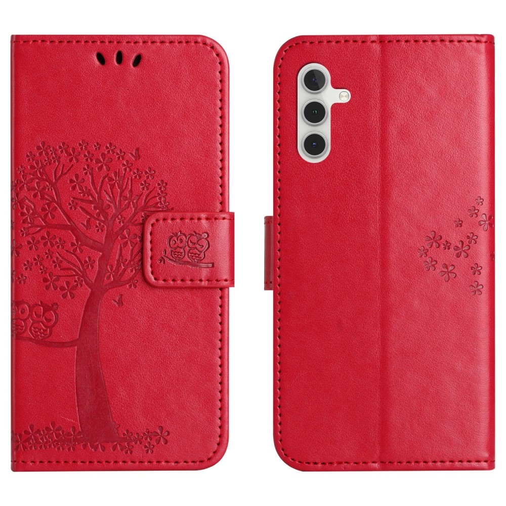 Tree knižkové púzdro na Samsung Galaxy A26 5G - červené